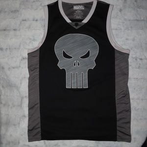 MARVEL PUNISHER MENS BASKETBALL JERSEY